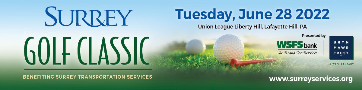 Golf banner BMT WSFS logos