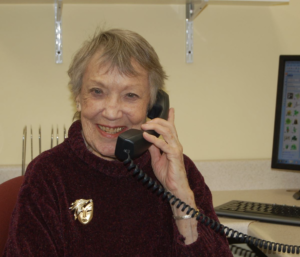 woman on the telephone