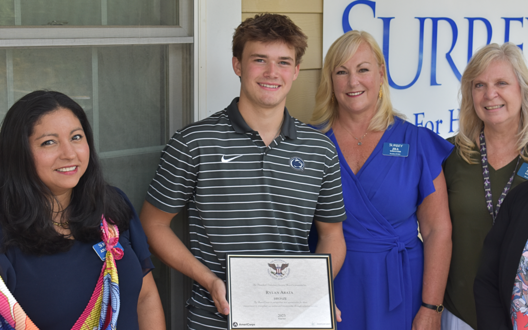Teen Awarded Presidential Award for Exceptional Volunteer Service