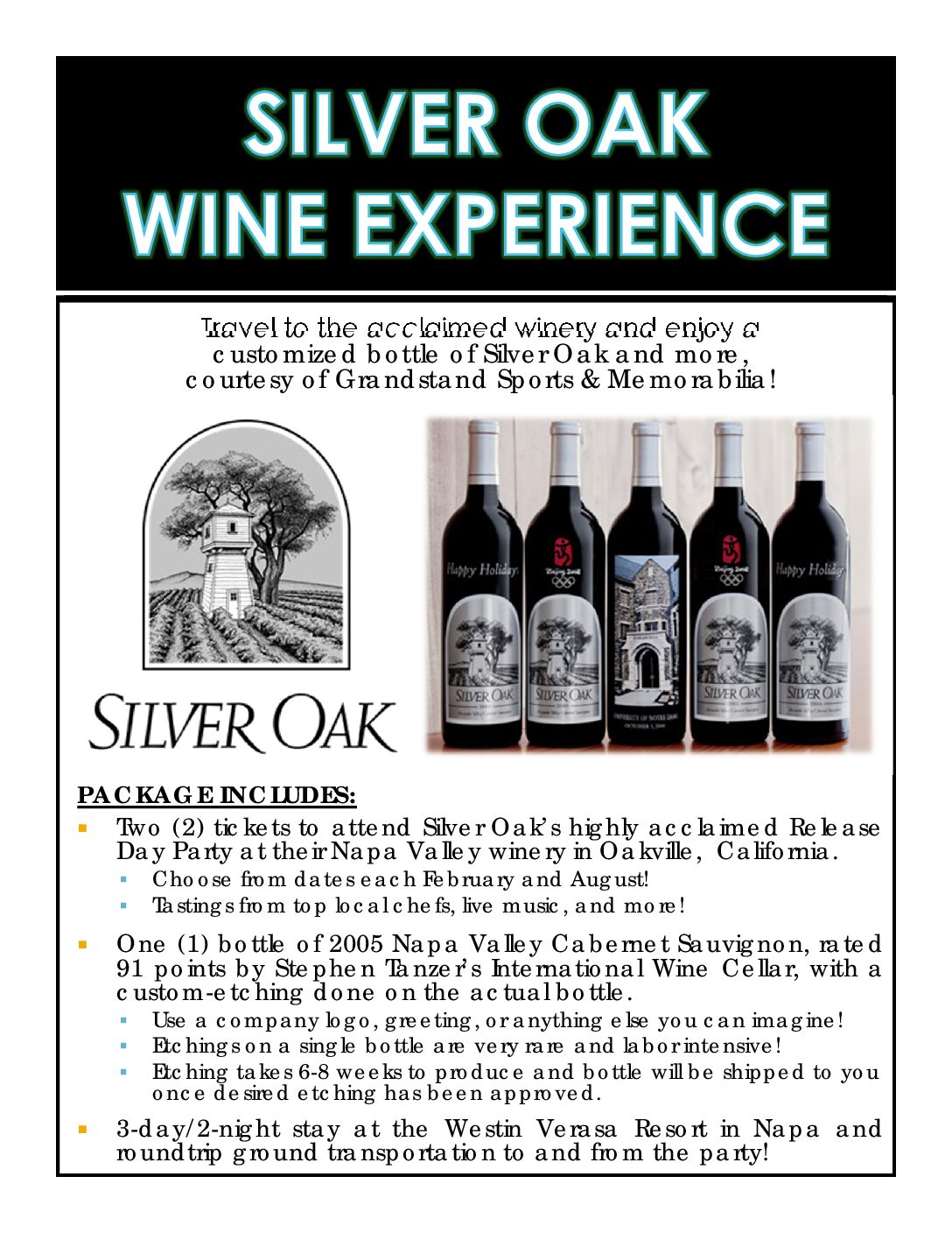 Silver Oak Winery NEW