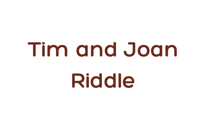 Tim and Joan Riddle