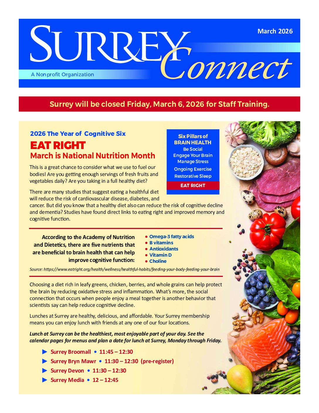 March 2026 Newsletter November 2025 Surrey Connect Cover