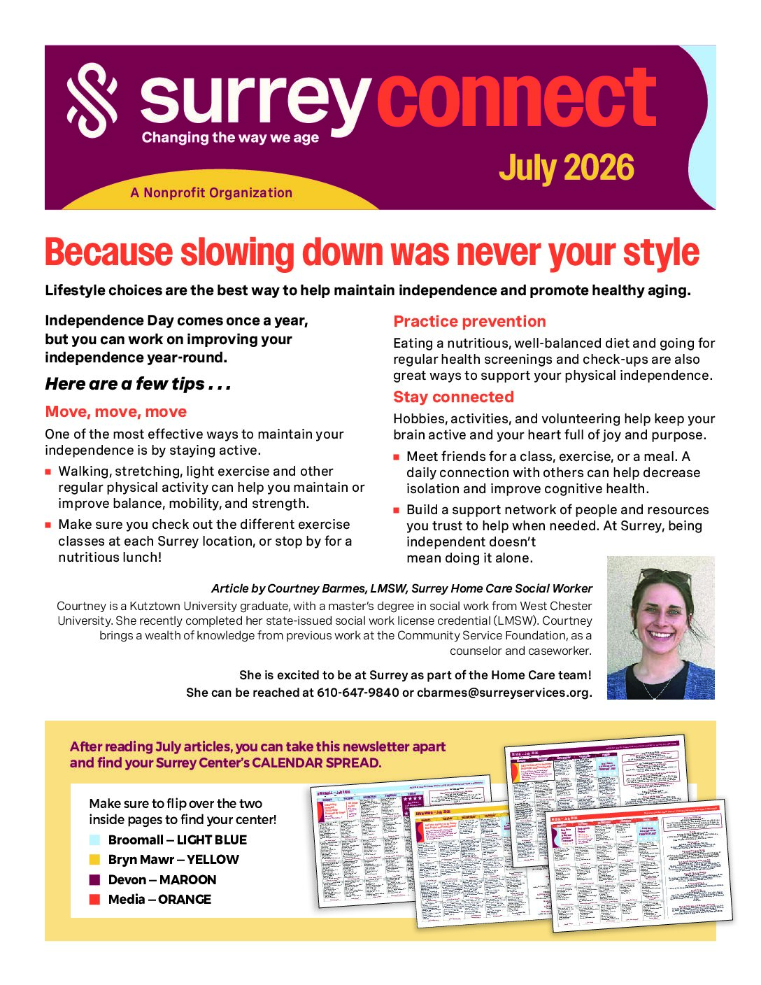 July 2026 Newsletter November 2025 Surrey Connect Cover